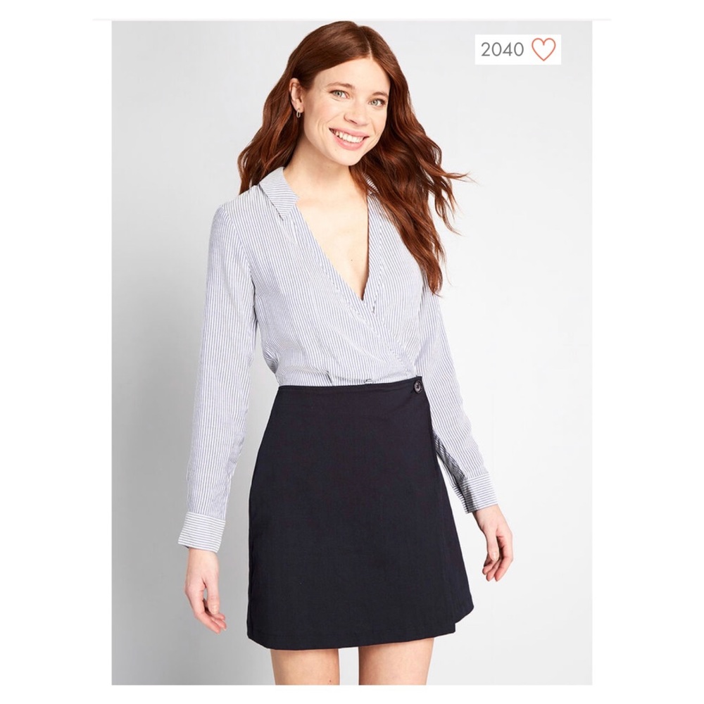 NWT ModCloth Au Contraire wrap Dress Sz 12